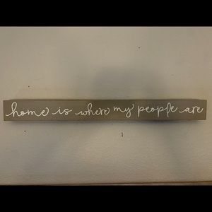 Farmhouse wood sign in Grey